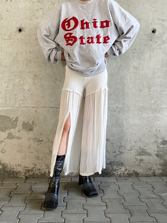 90's slit pants made in France