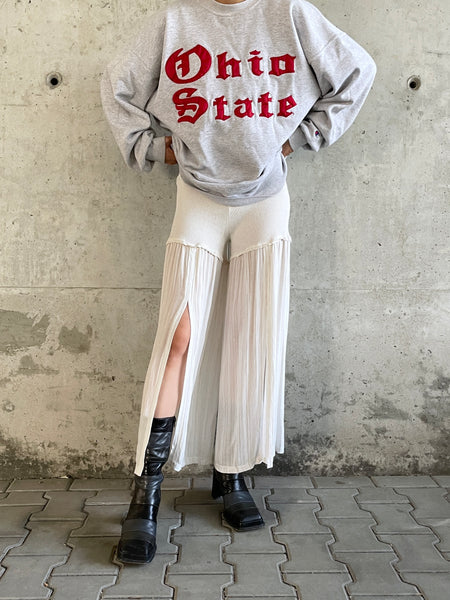 90's slit pants made in France