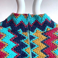 70's Europe hand crochet dress
