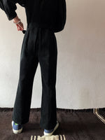 Black corduroy jumpsuit