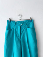 80's turquoise trouser West Germany