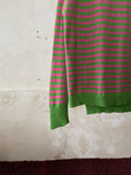 cashmere blend guava striped