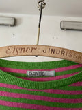 cashmere blend guava striped