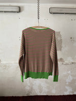 cashmere blend guava striped