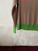 cashmere blend guava striped