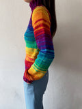 rainbow wool sweater