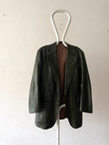 70's leather tailored jacket