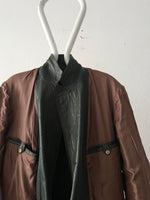 70's leather tailored jacket