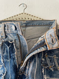 Vintage Levi's crazy patch worked denim trouser