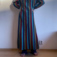 70's Europe hand crochet dress