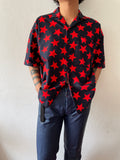 vintage 70s~ germany open collar shirt