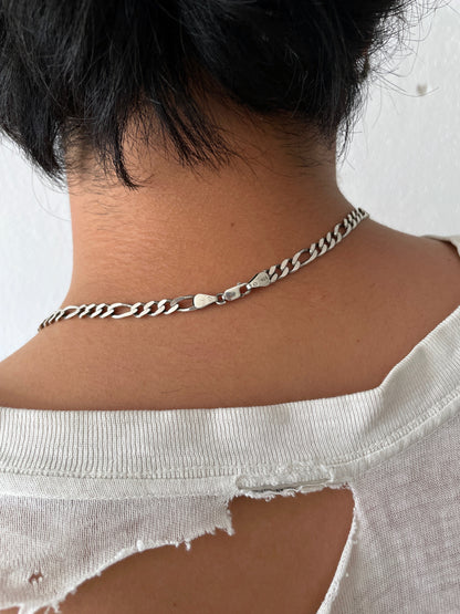 Vintage sterling silver chain necklace