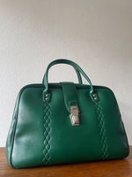 Vintage Green leather bag.