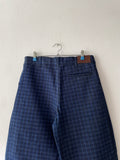 1980's Germany double-tuck Denim trouser. Dead stock.