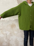 Reluxed hand knit parka