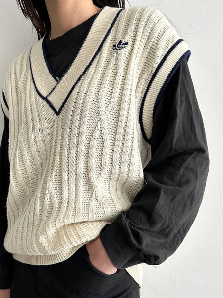 80's adidas knit vest
