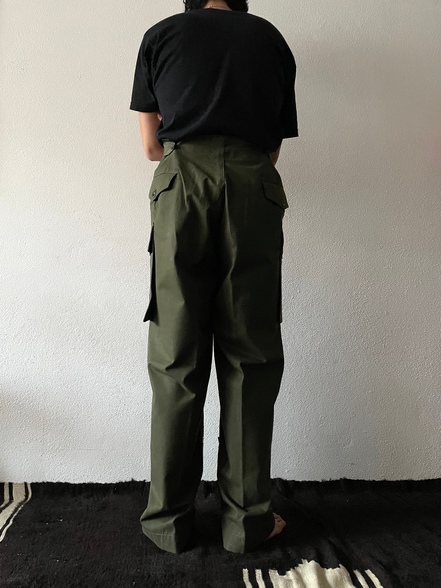 60's dead stock dutch military wide trouser