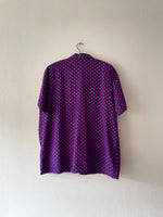 70's Open collar shirt / Cotton.