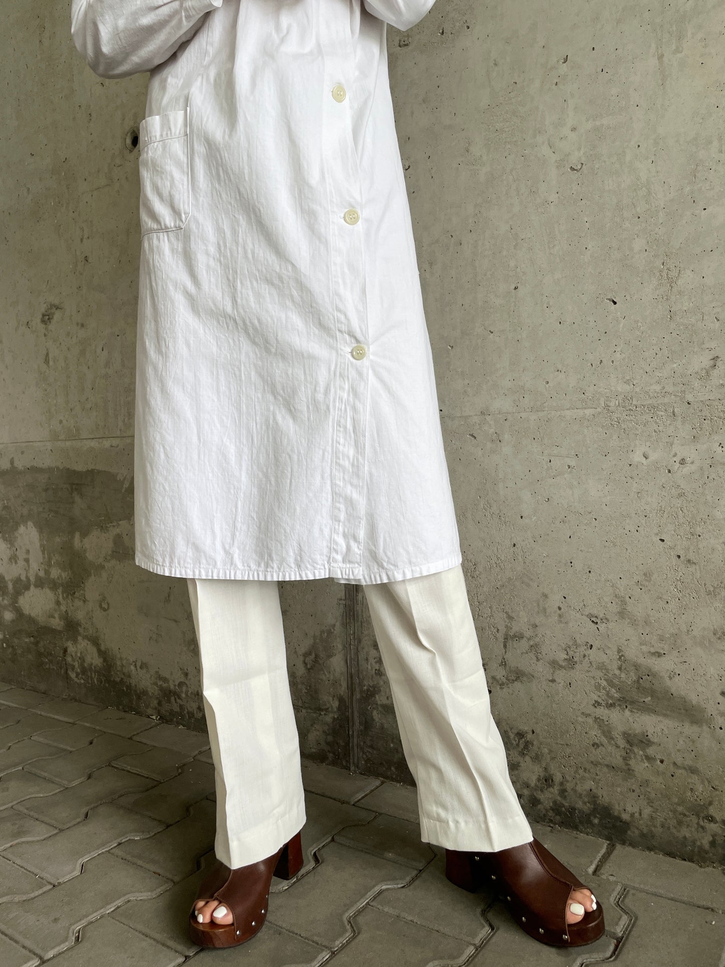 40's French hospital uniform dress