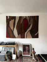 70s 70's 1970s 1970's mid century modern tapestry rug abstract ミッドセンチュリー モダン ラグ 絨毯 アブストラクト ヴィンテージ
