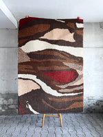 70s 70's 1970s 1970's mid century modern tapestry rug abstract ミッドセンチュリー モダン ラグ 絨毯 アブストラクト スペースエイジ