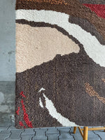 70s 70's 1970s 1970's mid century modern tapestry rug abstract ミッドセンチュリー モダン ラグ 絨毯 アブストラクト ヴィンテージ