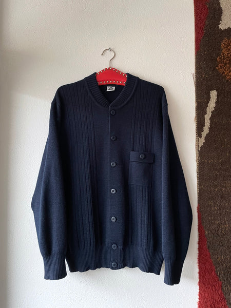 80's wool knitted button up jumper