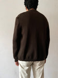70's -80's wool knitted button up jumper germany