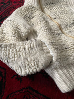 1970s wool pile & knit blouson