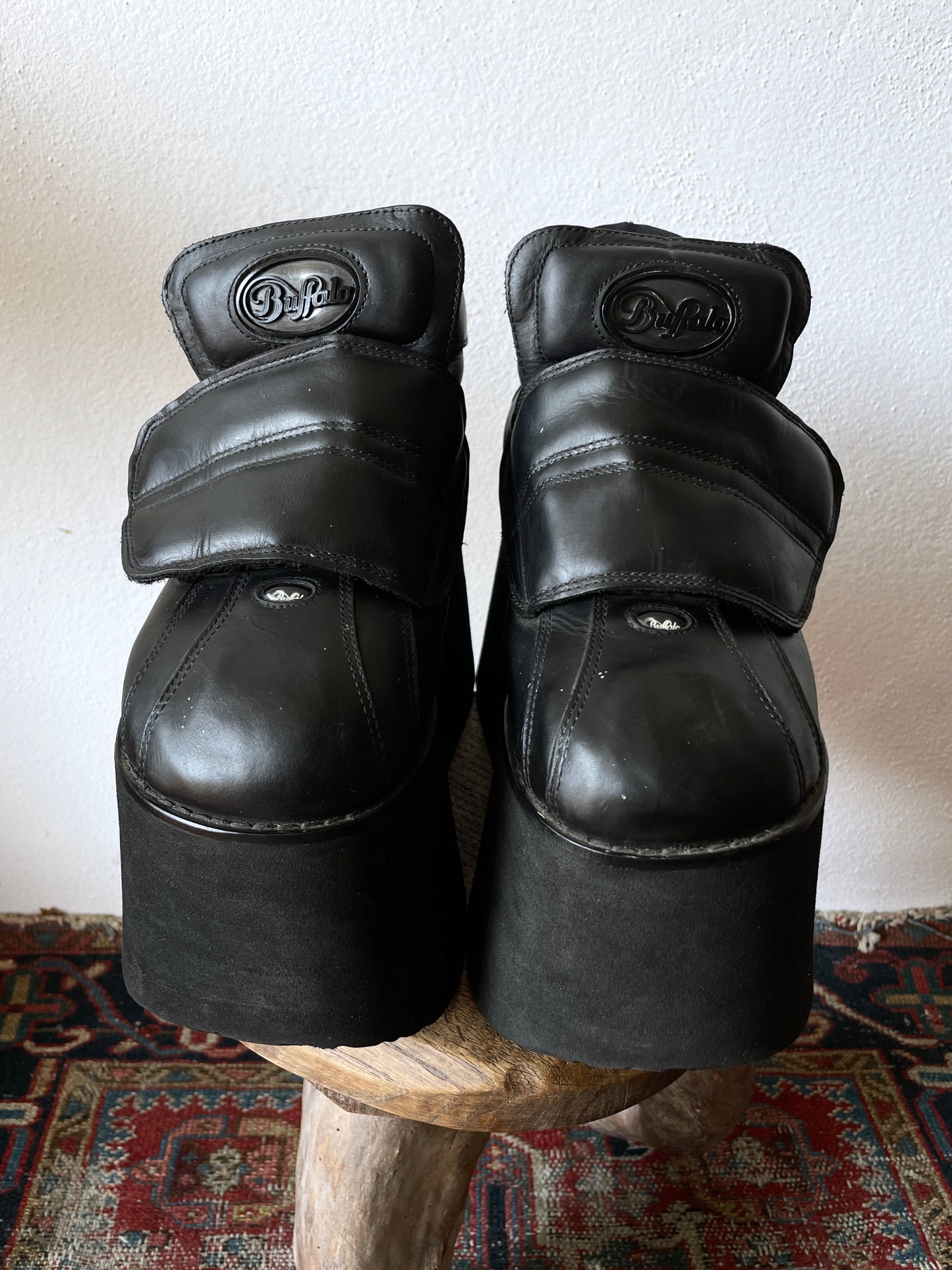 90's Buffalo rising towers boots made in Spain