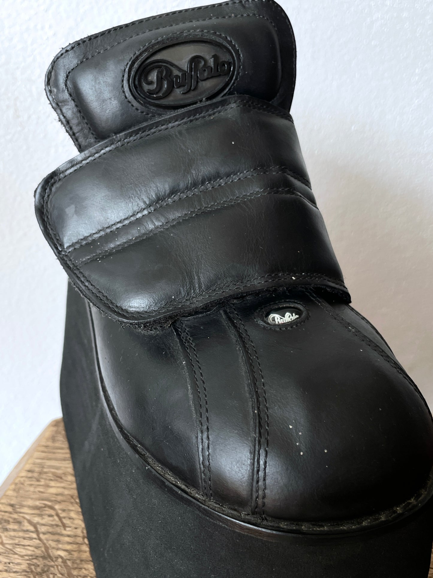 90's Buffalo rising towers boots made in Spain