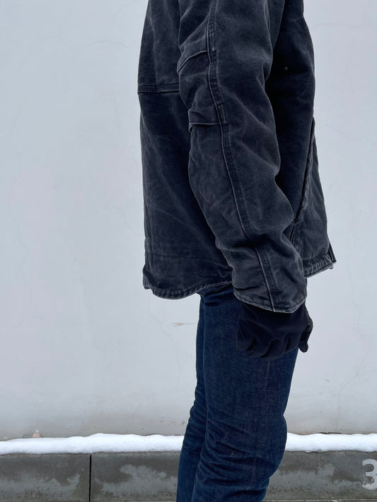 Faded black cotton duck JKT