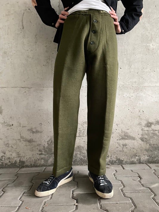 dead stock 1951's british army wool liner pants