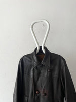 40's-50's Germany motorcycle leather coat