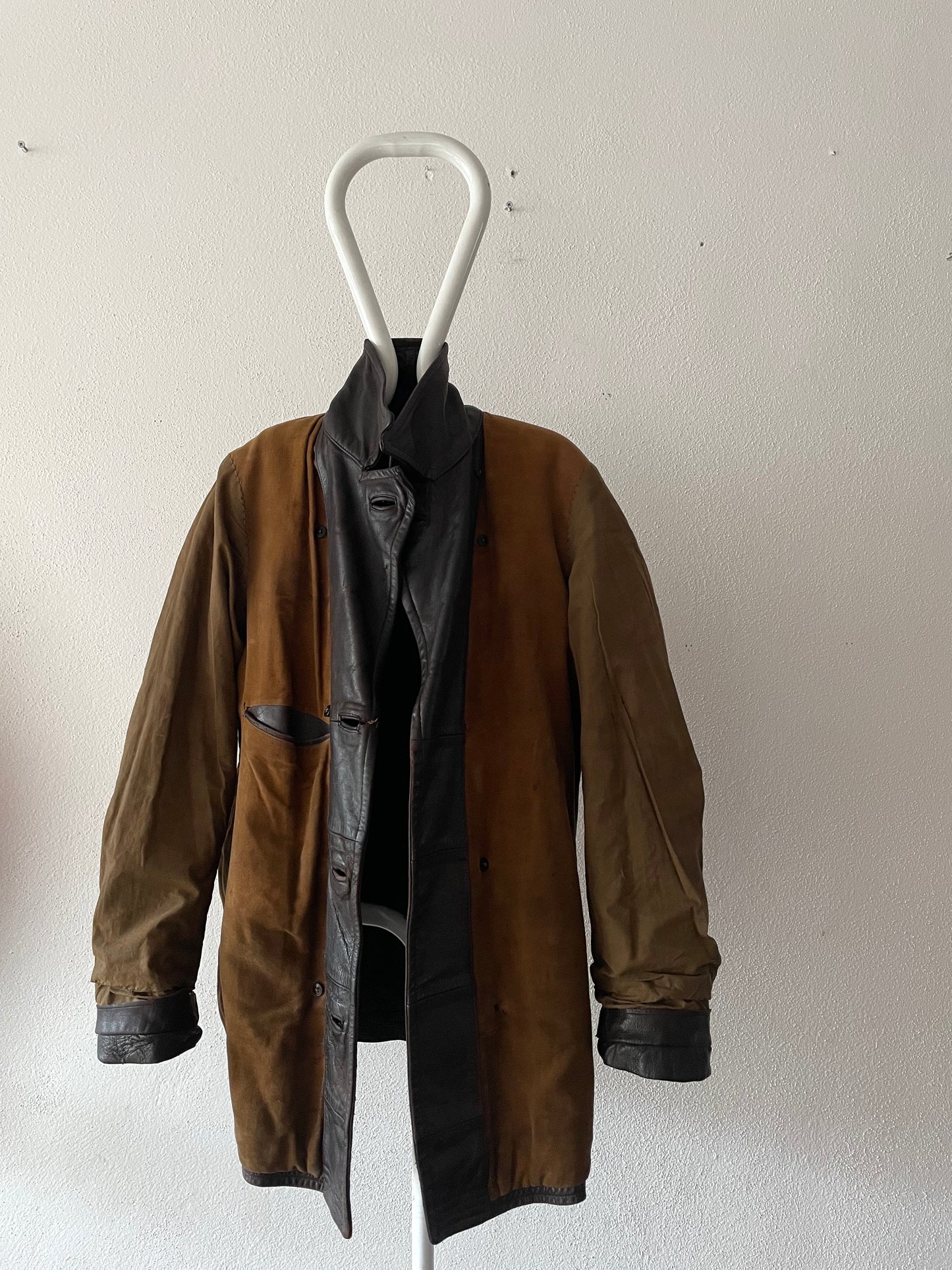 40's-50's Germany motorcycle leather coat