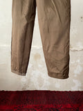 90's moca leather trouser