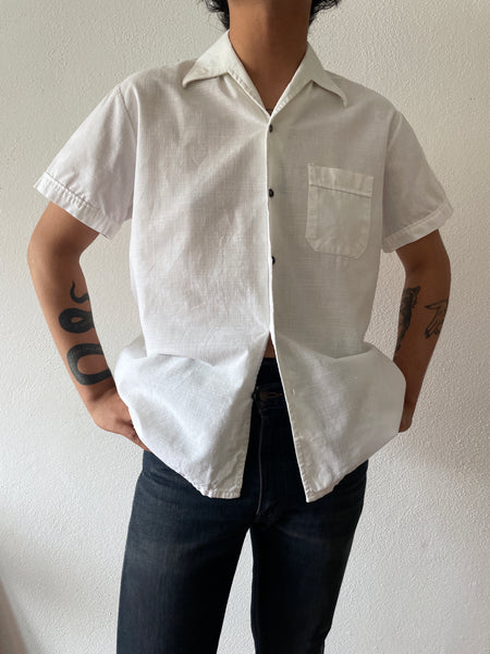 70s germany open collar shirt