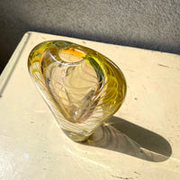 vintage glass flower vase