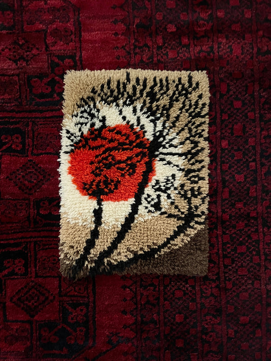 70-80's abstract wall rug