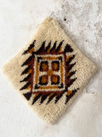 80's square rug tapestry