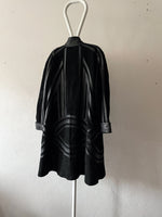 90's Germany leather shirt coat