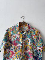 50s-60s Open collar shirt