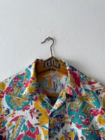 50s-60s Open collar shirt