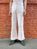 70's flare white pants