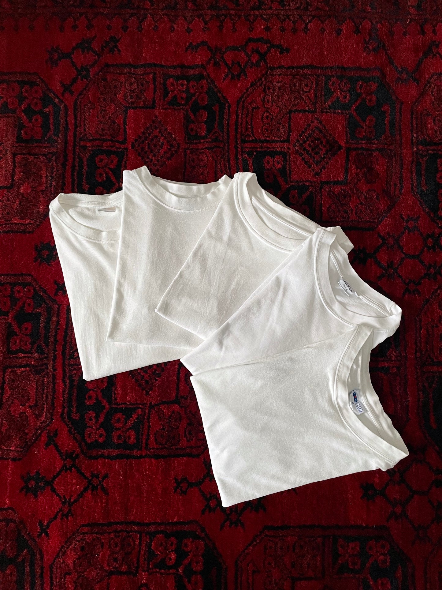 Old White tee's 5p set.