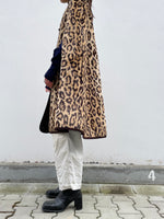 1980s leopard reversible cape