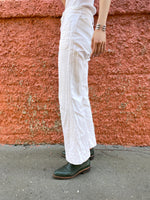 70's flare white pants