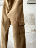 France suede cargo pants (極上)