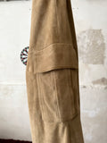 France suede cargo pants (極上)