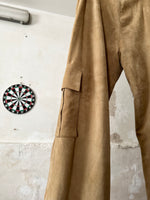 France suede cargo pants (極上)